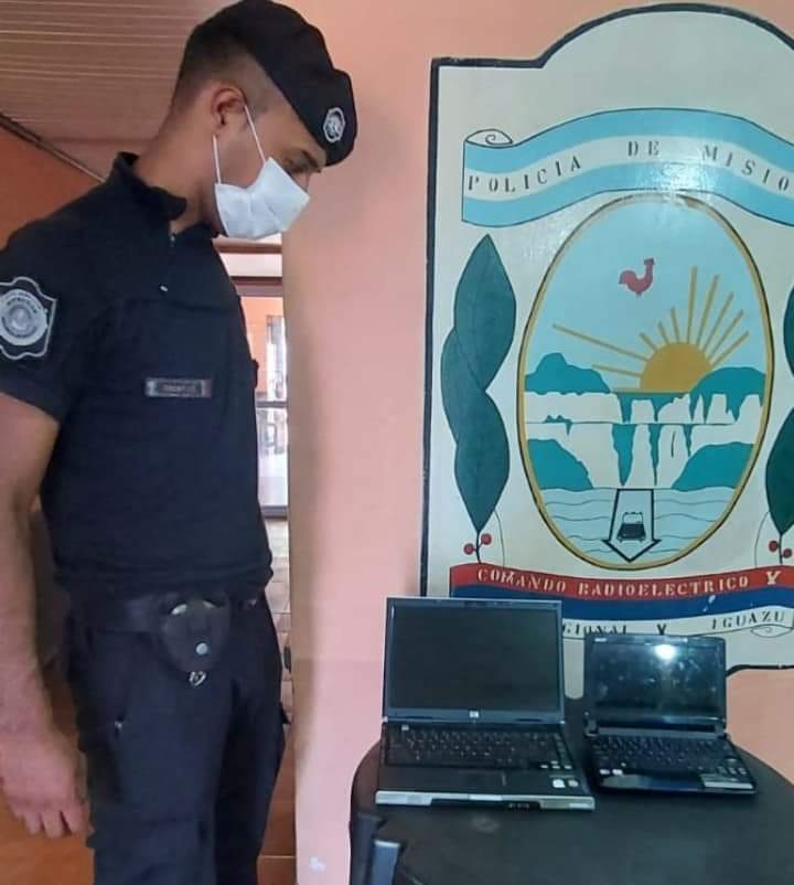 Recuperaron dos computadoras portátiles sustraídas de un comercio en Puerto Iguazú