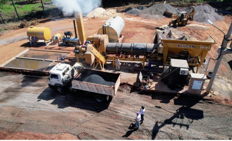 Montecarlo: Ponen en funcionamiento la planta de asfalto del municipio