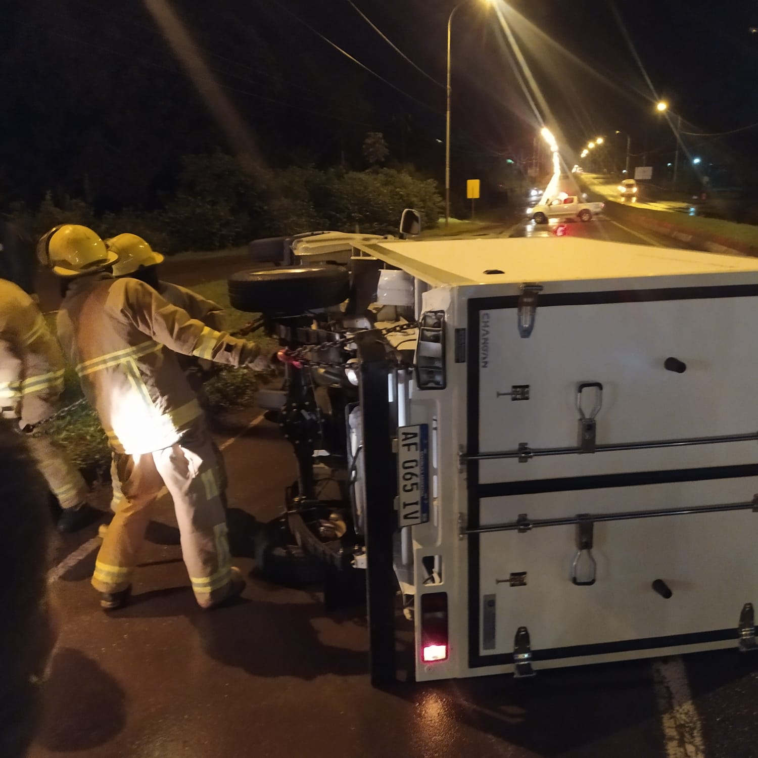 Colisión en autopista de acceso a Iguazú dejo soló daños materiales