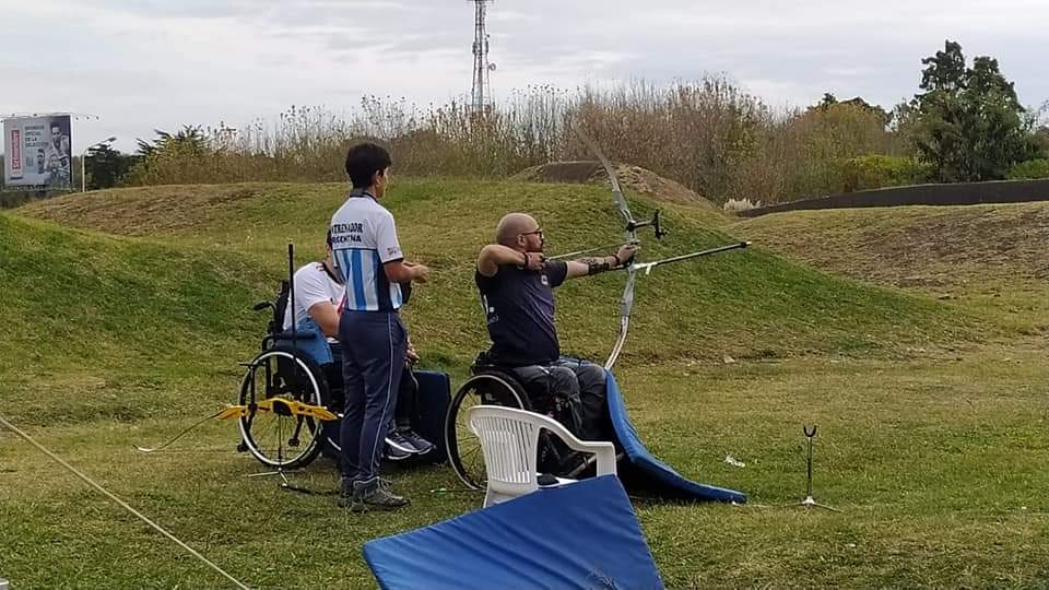 El Tuky Speranza participó del primer campamento paralímpico de tiro con arco