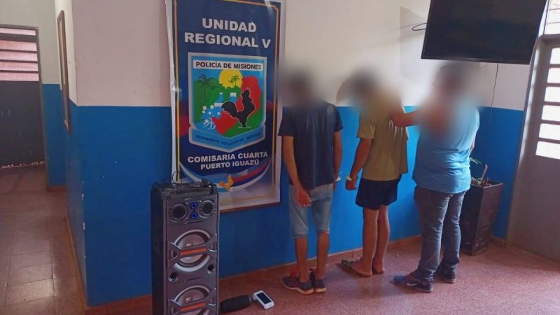 Robaron varias pertenencias de un comercio y quedaron detenidos