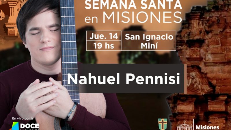 Jueves Santo: Nahuel Penissi actuará tras el cierre de la Misa Popular de las Misiones
