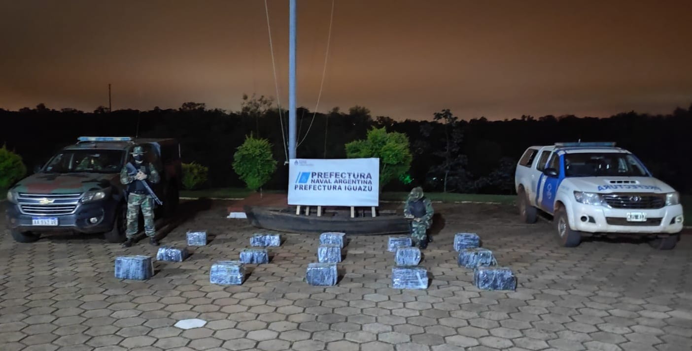 Prefectura incautó más de 400 kilos de marihuana