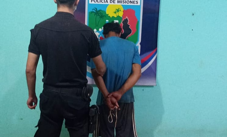 Lo sorprendieron llevando elementos de dudosa procedencia