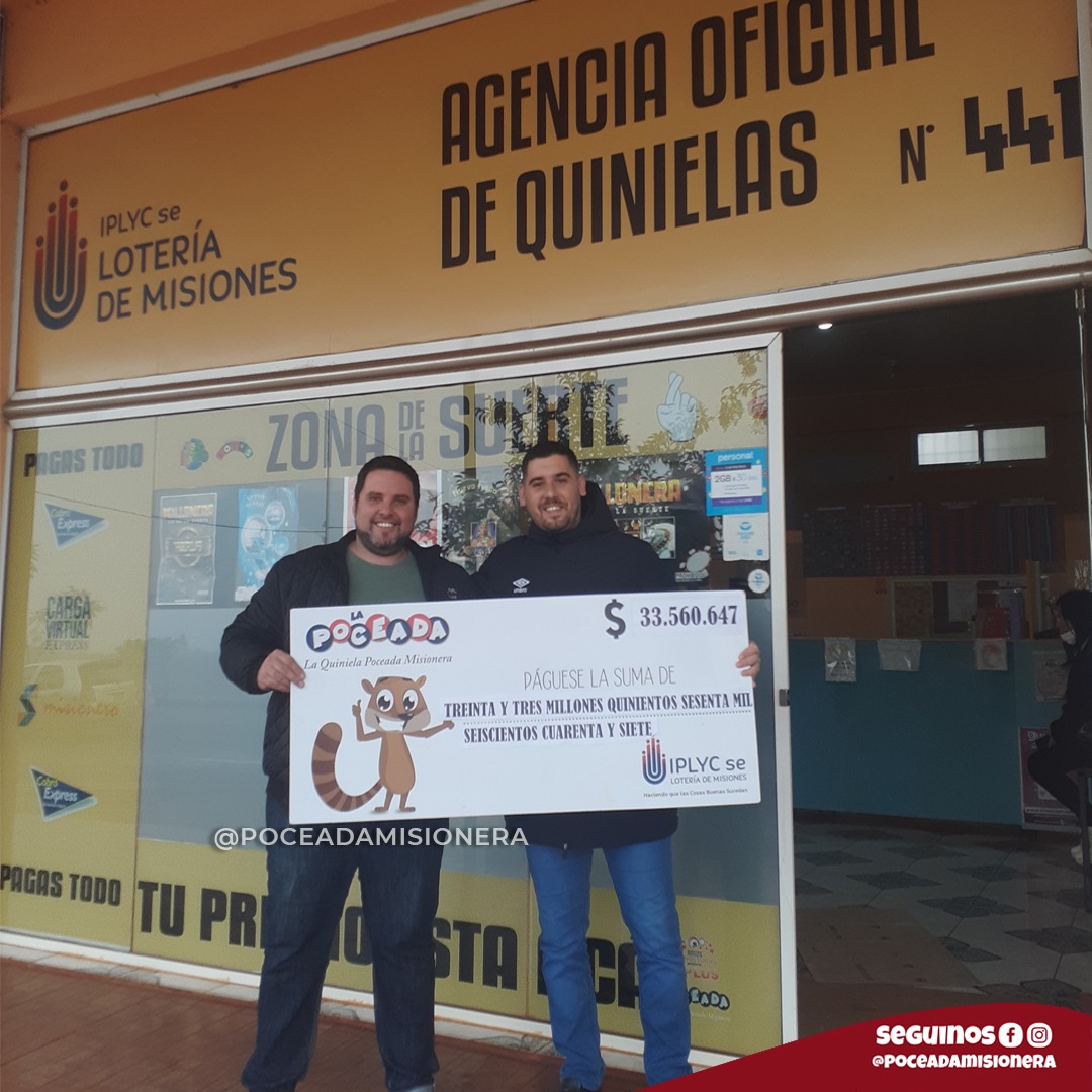 Felices de vender el primer premio de la Poceada