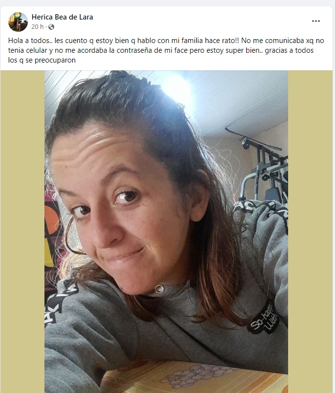 Utilizó sus redes sociales y dijo estar bien