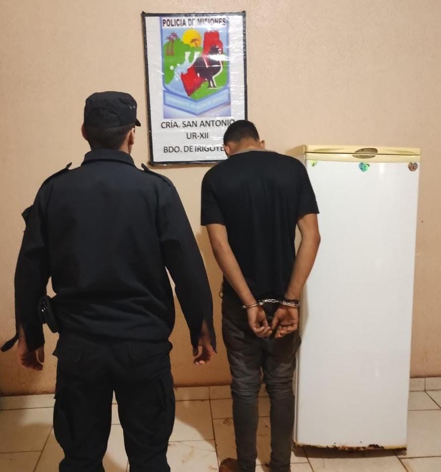 Le robó la heladera a su hermano y cuando intentó esconderla fue detenido