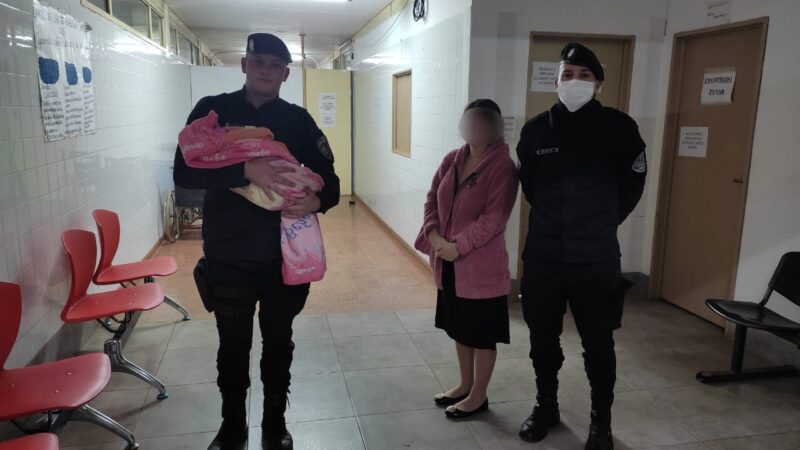Policías reanimaron a una beba de apenas un mes en Bernardo de Irigoyen