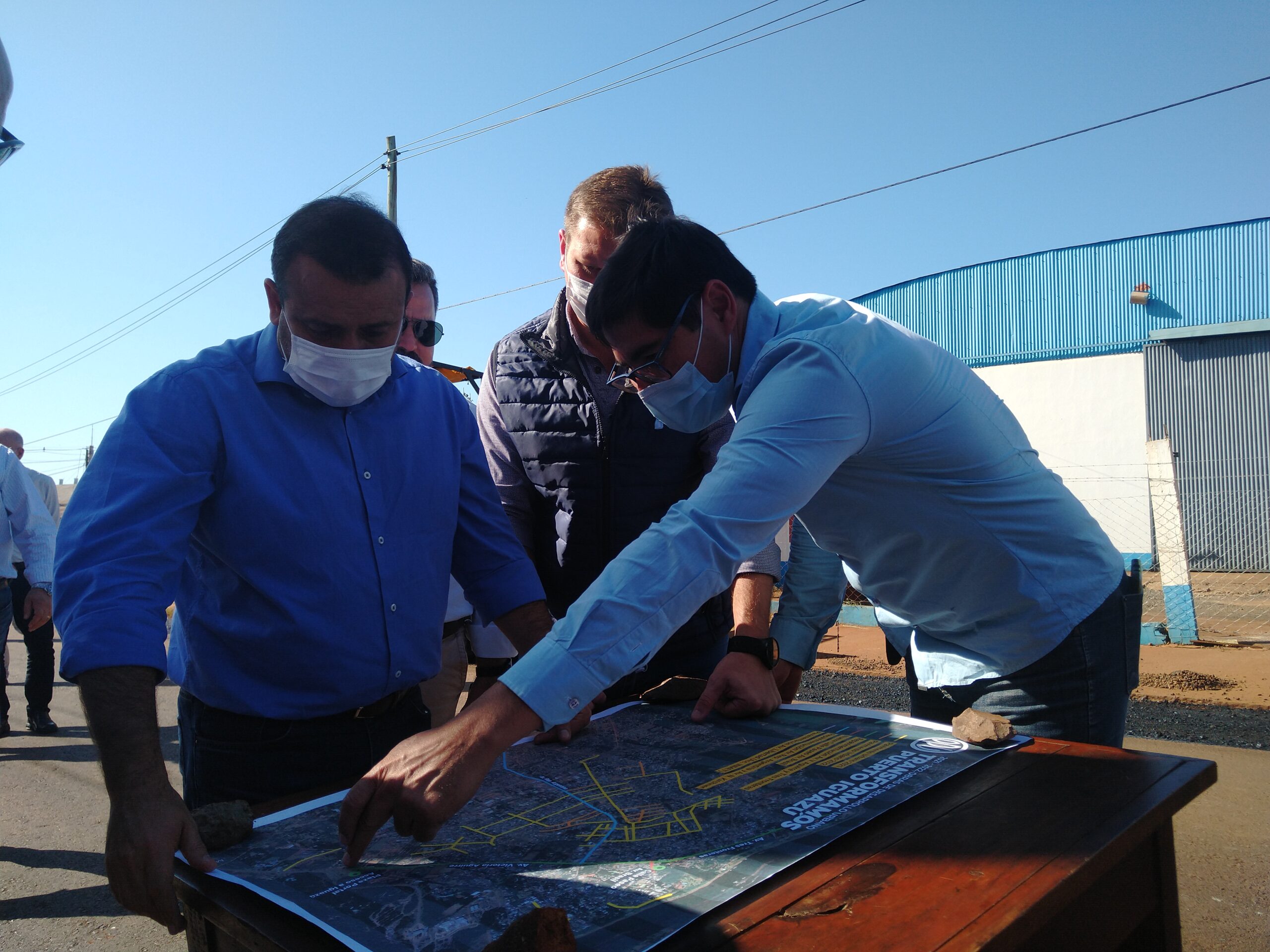 Herrera Ahuad supervisó obras y puso en funciones al nuevo ingeniero de IMAS
