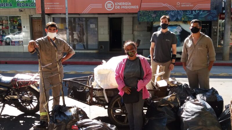 Institución Sustentable: Energía de Misiones recuperó más de 4.500 kg de material reciclable