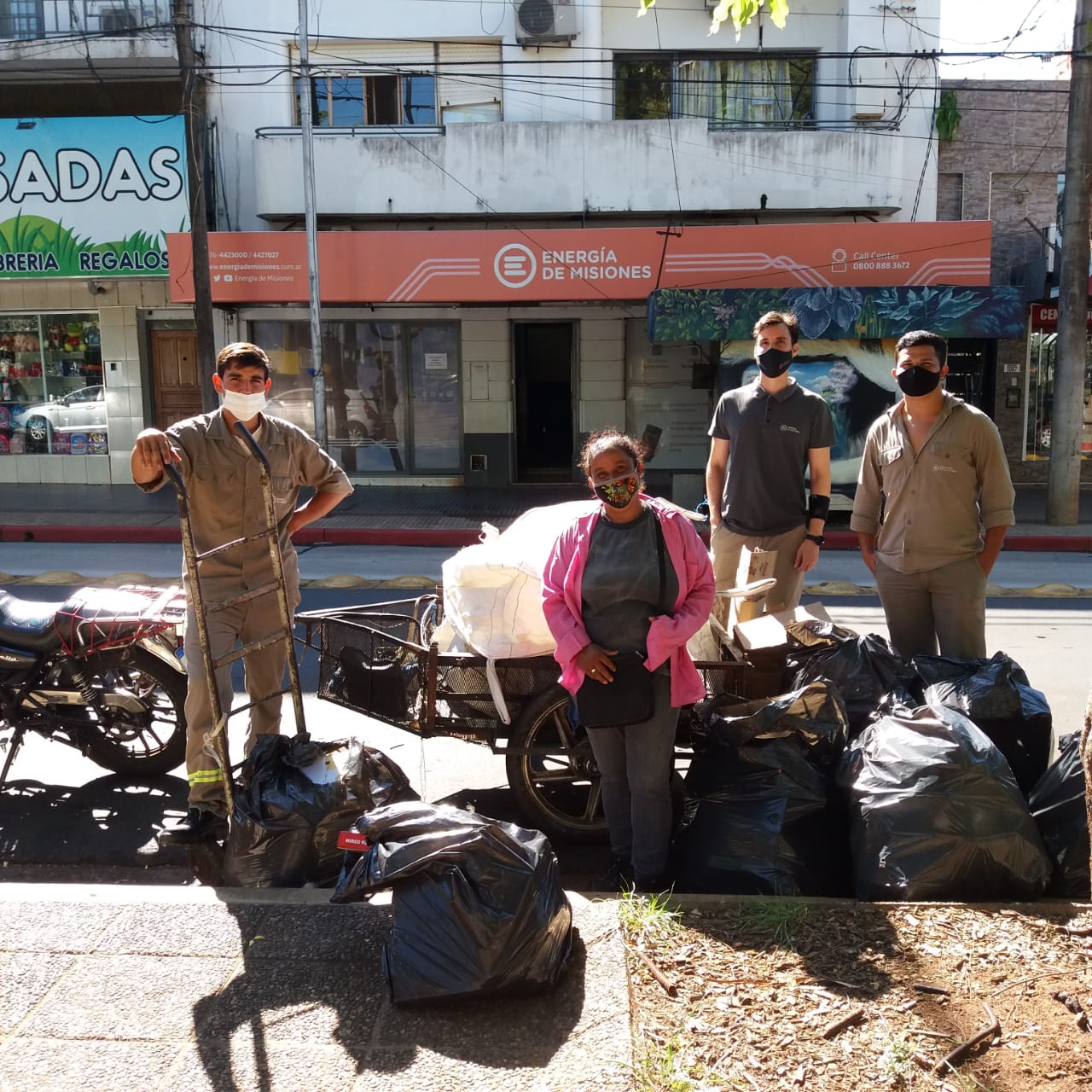 Institución Sustentable: Energía de Misiones recuperó más de 4.500 kg de material reciclable