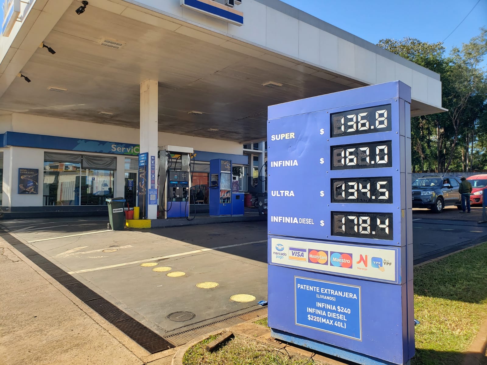 A la medianoche aumentó el precio del gasoil en Iguazú