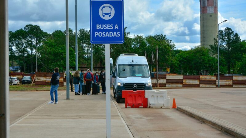 Modificaron la operatoria de traslado de pasajeros entre el aeropuerto y la terminal de Posadas