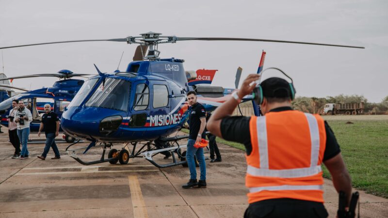 Misiones incorporó un nuevo helicóptero a la flota de la policía provincial