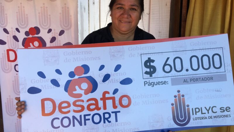 Con el premio de Desafío, “vamos a construir una galería”.