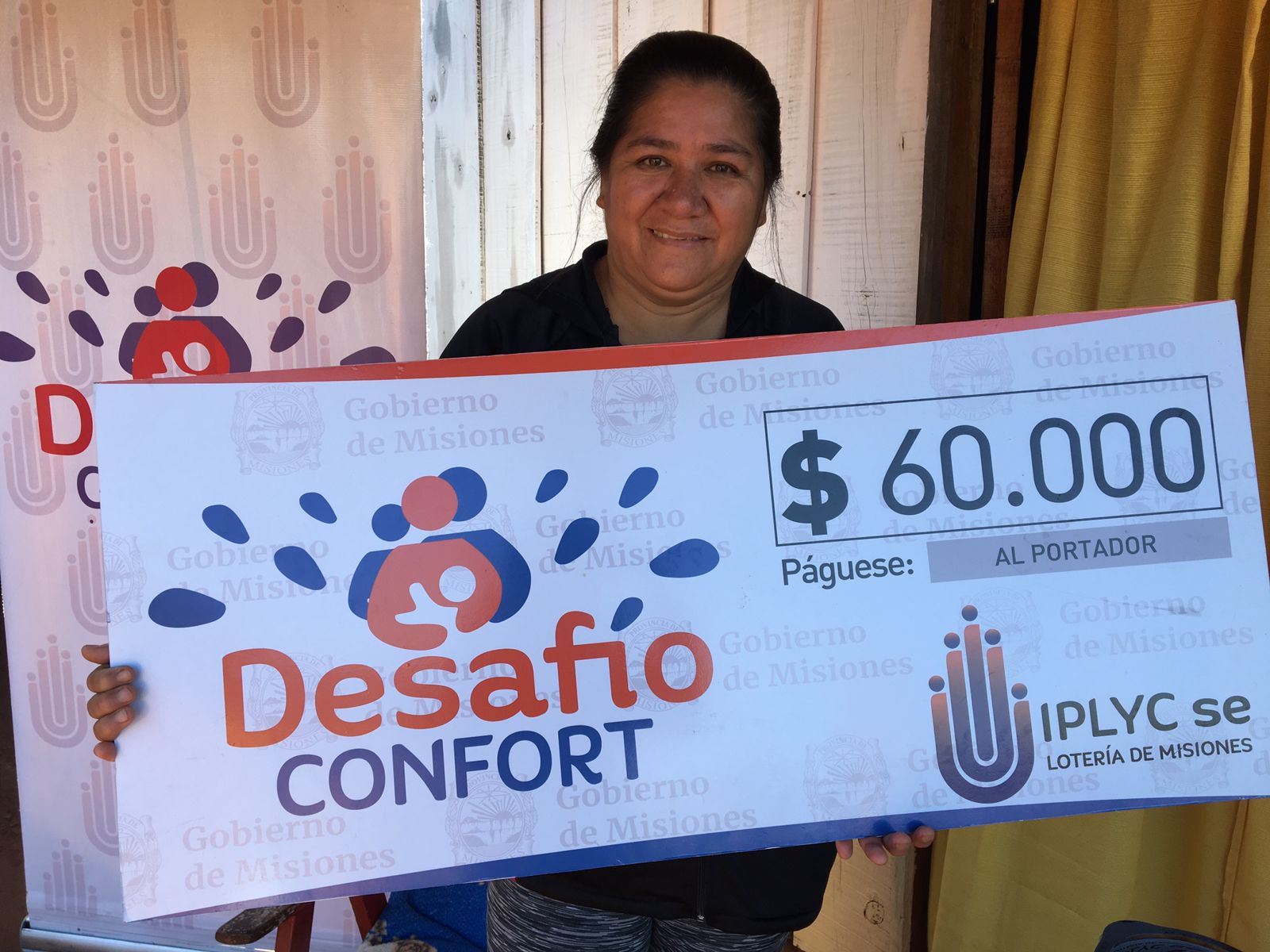 Con el premio de Desafío, “vamos a construir una galería”.