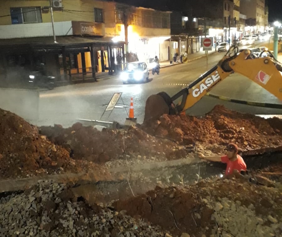 Un sector del centro de Iguazú esta sin agua potable por obras