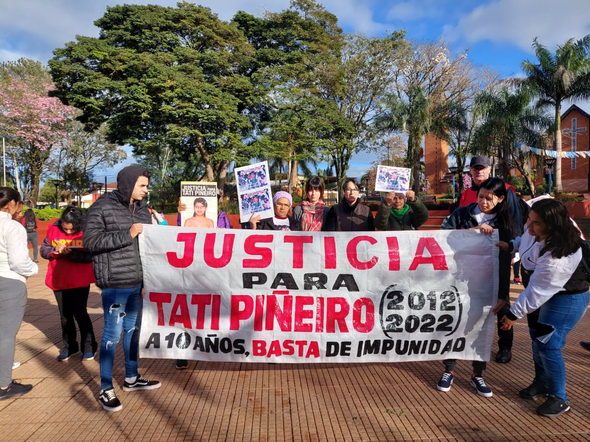 A 10 años del asesinato de Taty Piñeiro exigen justicia