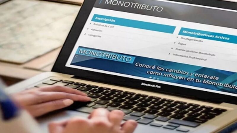 La recategorización del monotributo puede realizarse hasta el 29 de julio