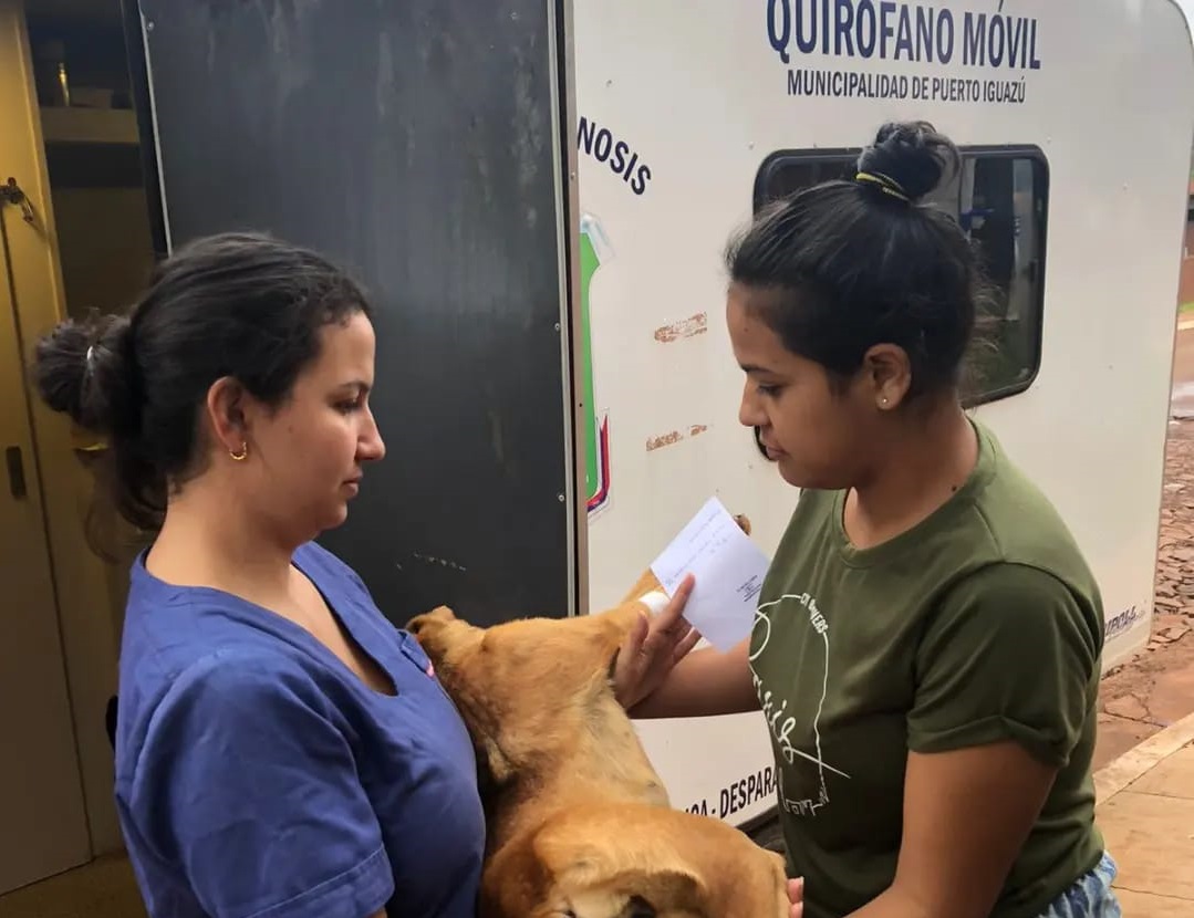 Trasladaron el quirófano móvil a barrio Hermoso