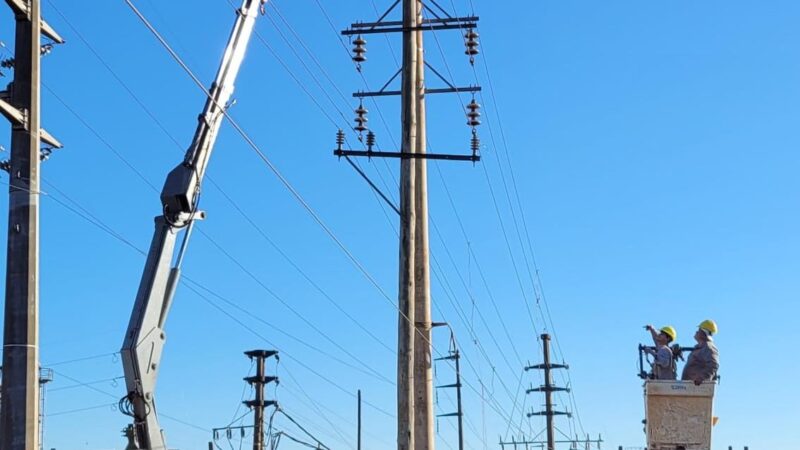 Finalizó la obra de postación en línea de doble terna 33 kV “San Ignacio – Garita”