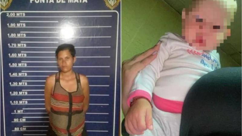 Intentó vender a su hija de 8 meses para pagar un viaje y fue detenida