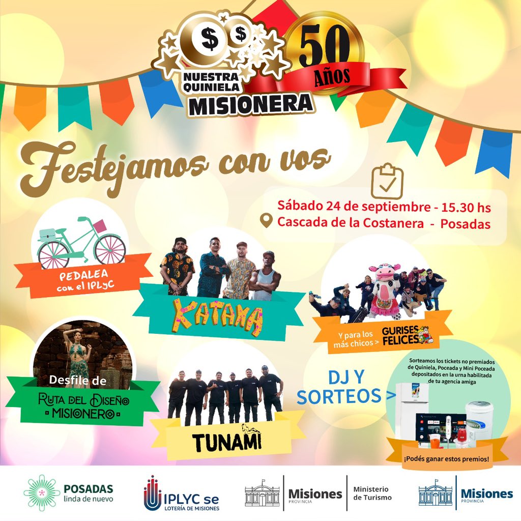 La Quiniela Misionera sigue de festejo en la Cascada de la Costanera