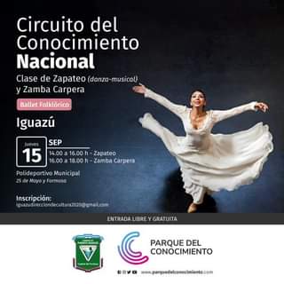Este jueves habrá una capacitación de ballet folclórico en Iguazú