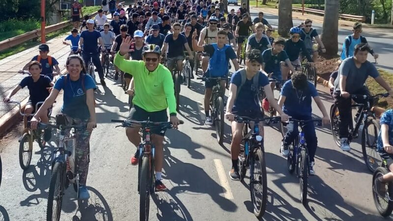 Iniciaron la semana del estudiante con una bicicleteada