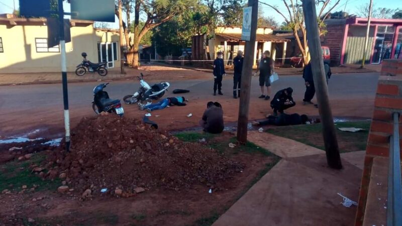 Colisión entre dos motocicletas dejó como saldo dos heridos graves