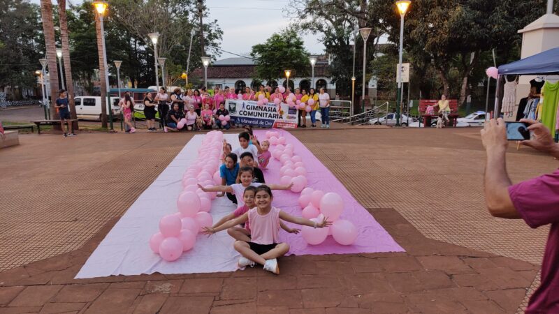 Iguazú: Salieron a la calle a concientizar sobre el cáncer de mama