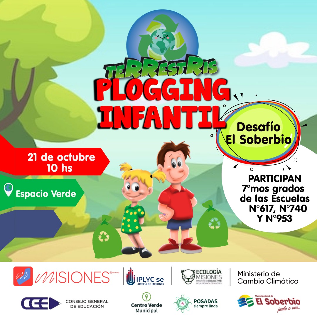 Plogging Infantil: Jornada de concientización sobre cuidado del medio ambiente