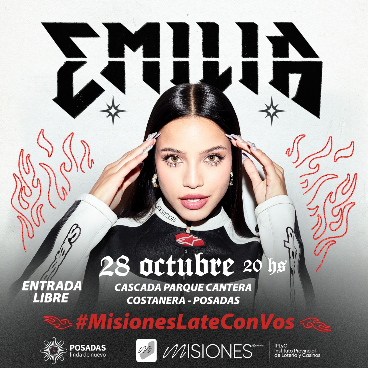 Emilia Mernes por primera vez en Misiones