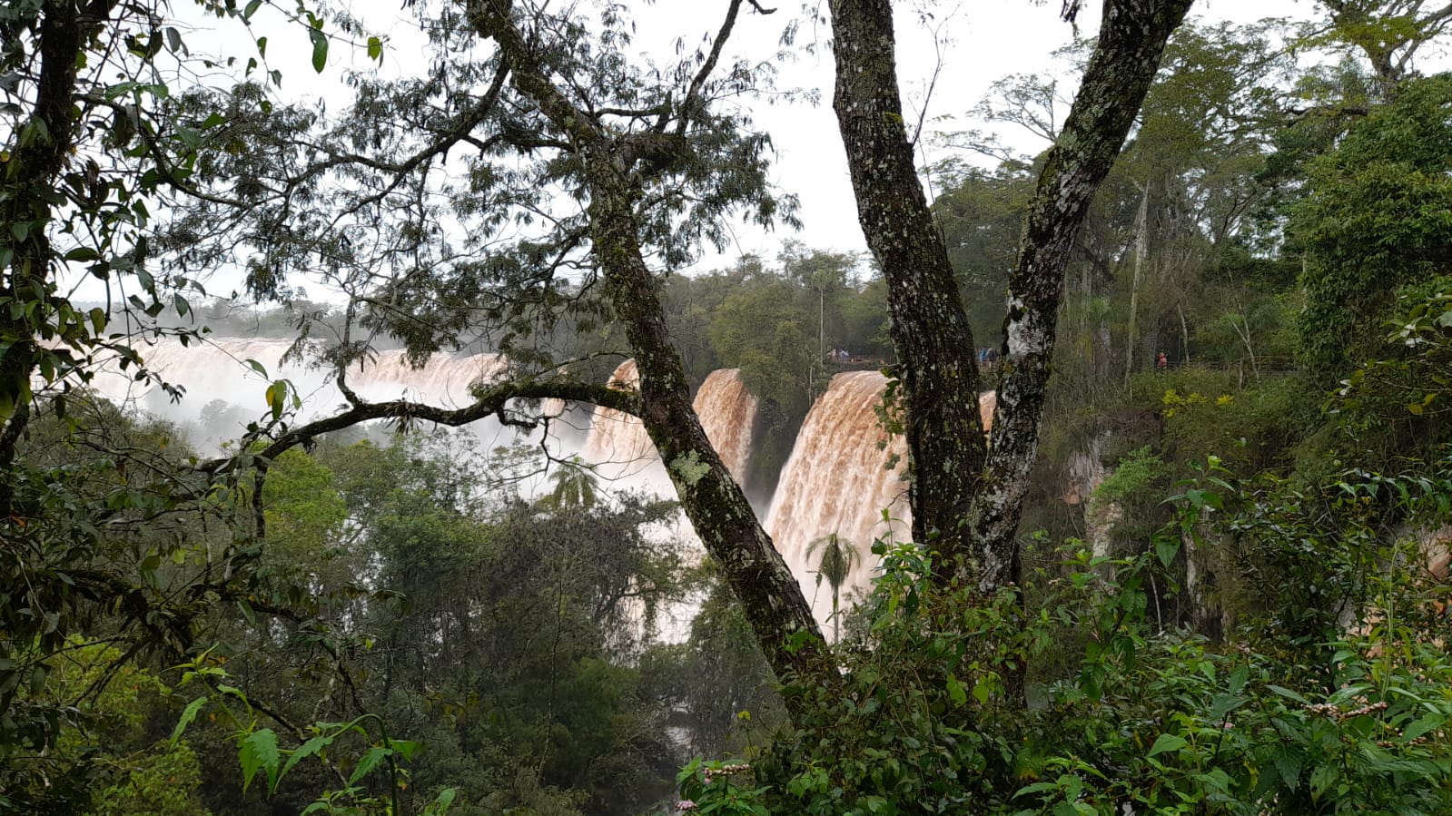 Cerraron el circuito superior en Cataratas por la crecida del río.