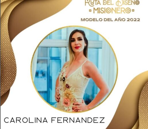 La Iguazuense Carolina Fernández fue nominada para ser la modelo del año 2.022