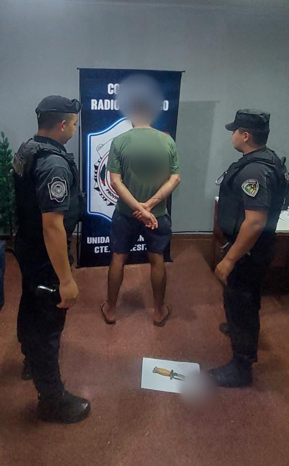 Un hombre fue detenido tras herir a otro con un cuchillo en Andresito