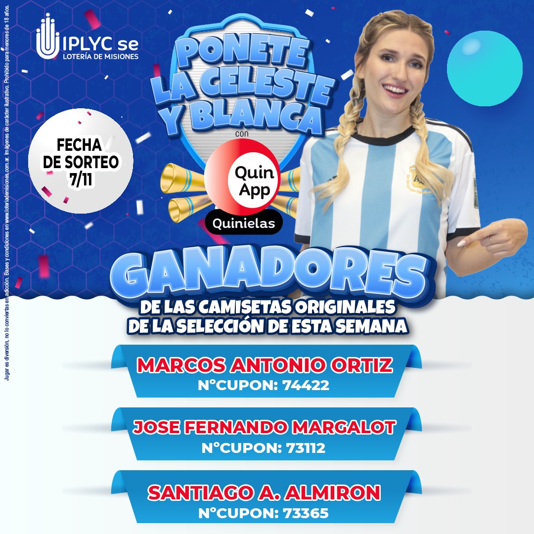 QuinApp entregó las tres primeras celestes y blancas