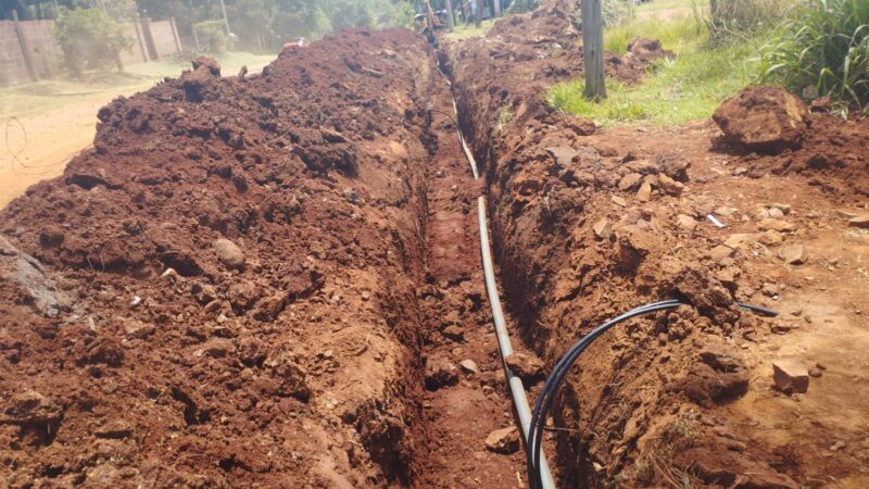 IMAS extiende la red de distribución agua potable al barrio Altos del Paraná