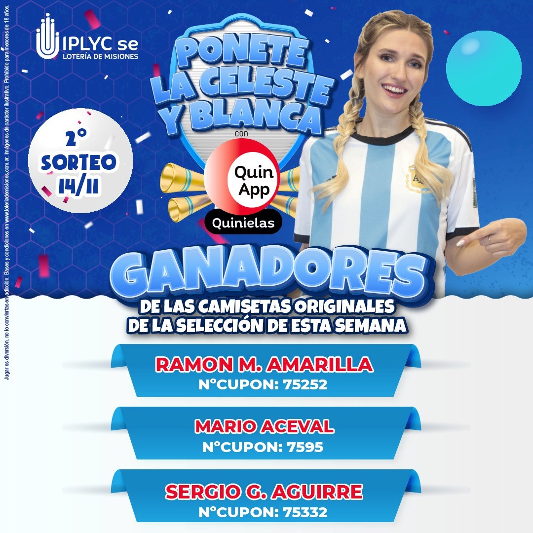 QuinApp entregó más camisetas del mundial