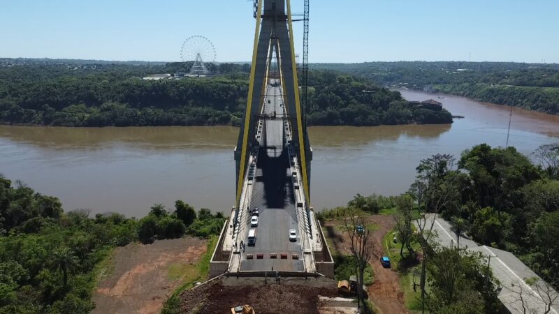 Con estructura terminada, Puente de Integración Brasil-Paraguay alcanza 96,6% de avance