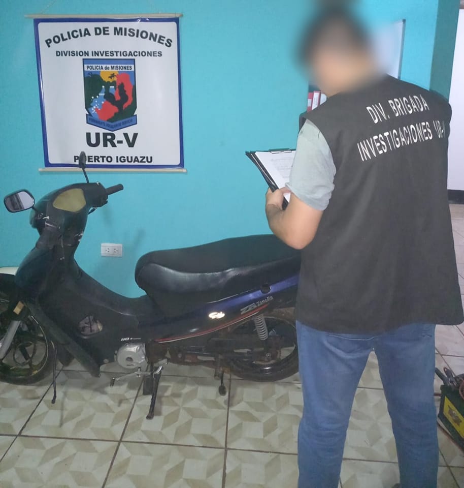 Iguazú: Una moto robada fue recuperada por la Policía