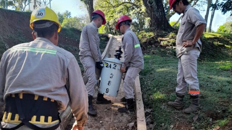 Energía de Misiones aumentó la potencia con una nueva subestación rural para Itacaruaré