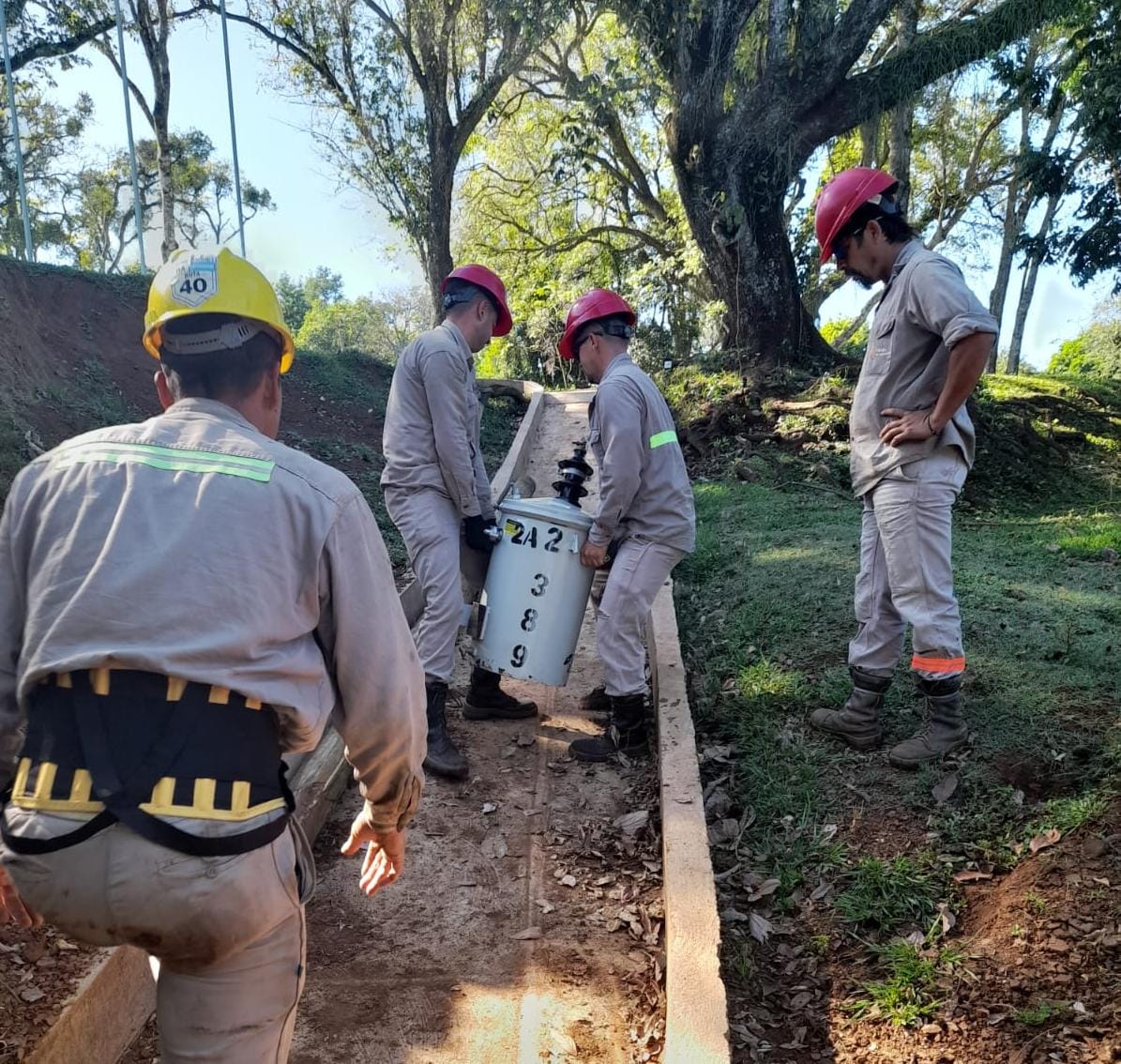 Energía de Misiones aumentó la potencia con una nueva subestación rural para Itacaruaré