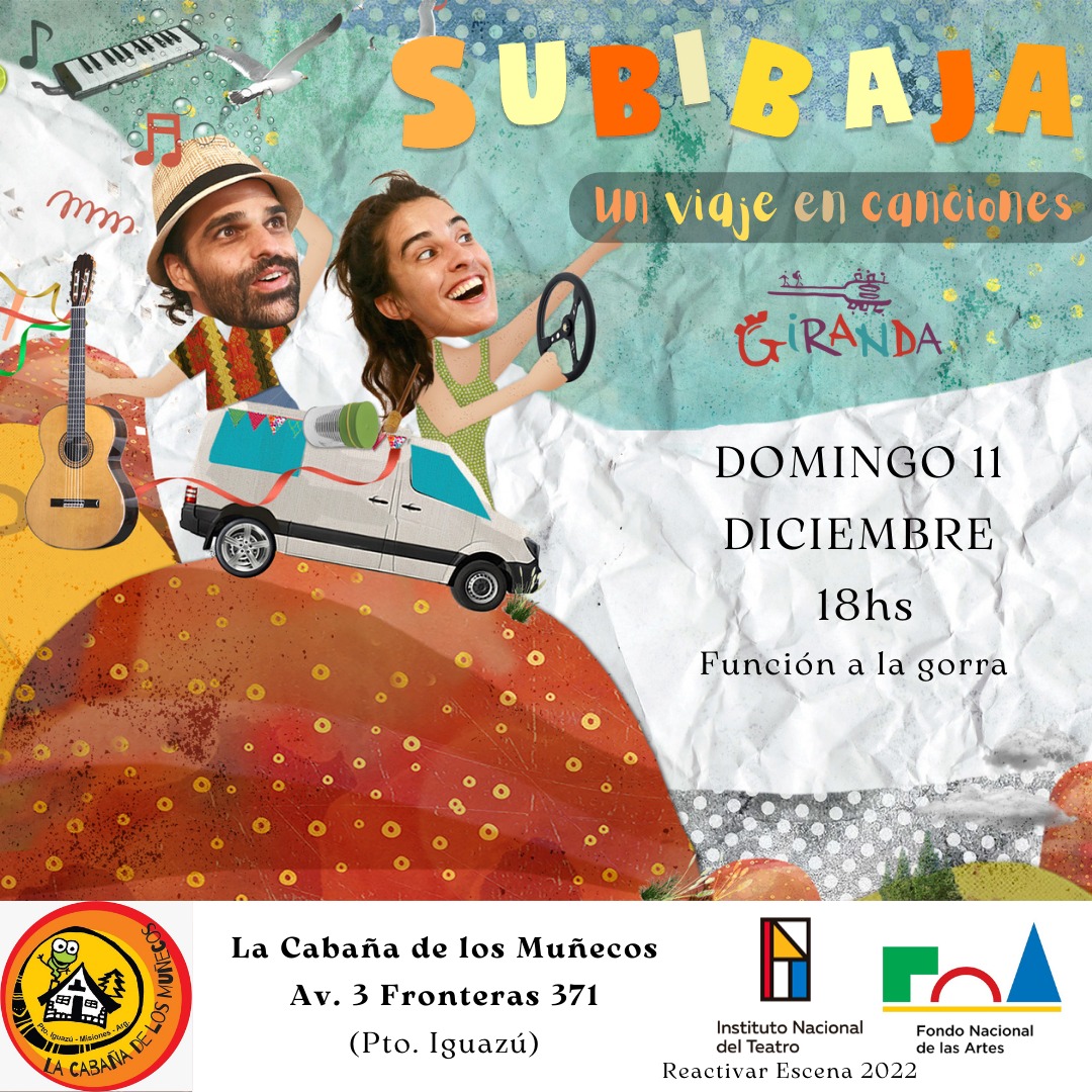 El Duo Giranda presenta “SubiBaja, un viaje de canciones” este domingo en la cabaña de los Muñecos