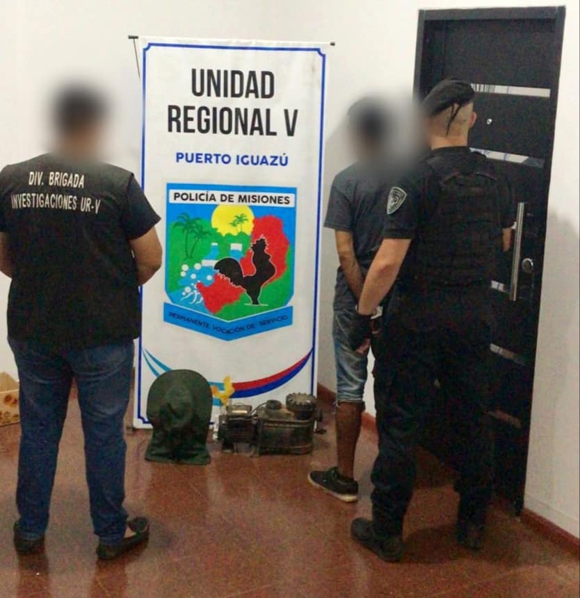 Arrestaron a un hombre y recuperaron objetos sustraídos de una vivienda en Puerto Iguazú