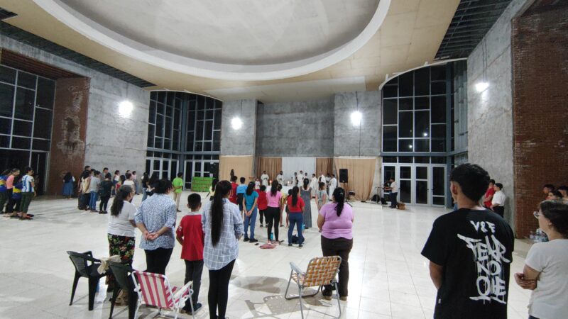 Iguazú: Celebraron la primera misa en el Santuario Juan Pablo II en barrio 1º de Mayo