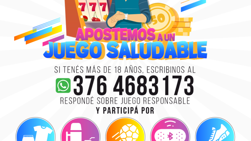 Comienzan actividades por el Mes del Juego Responsable