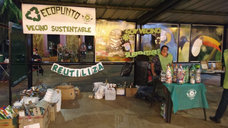 Vecino sustentable Iguazú se une a la hora del planeta con un ecopunto