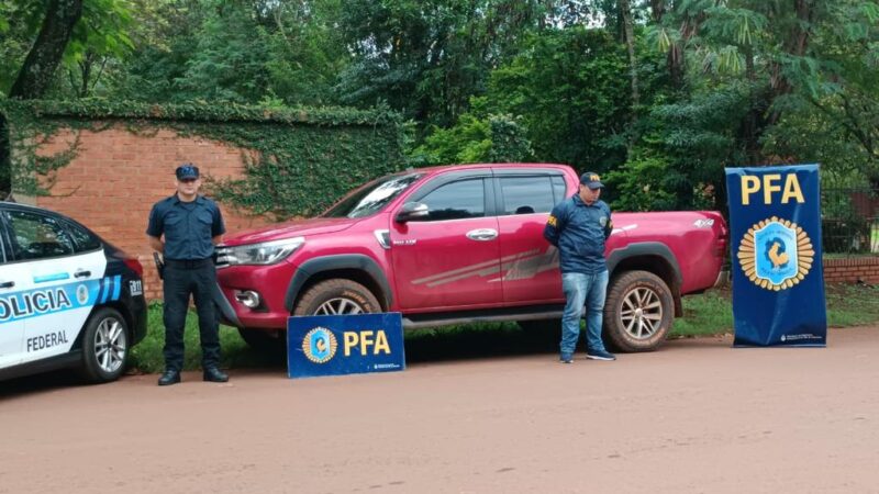 Iguazú: La Policía Federal recuperó una camioneta robada en Buenos Aires
