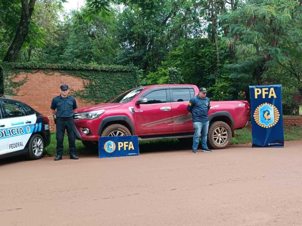 Iguazú: La Policía Federal recuperó una camioneta robada en Buenos Aires